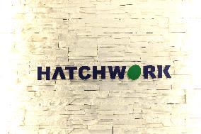 Hatch Work signage and logo